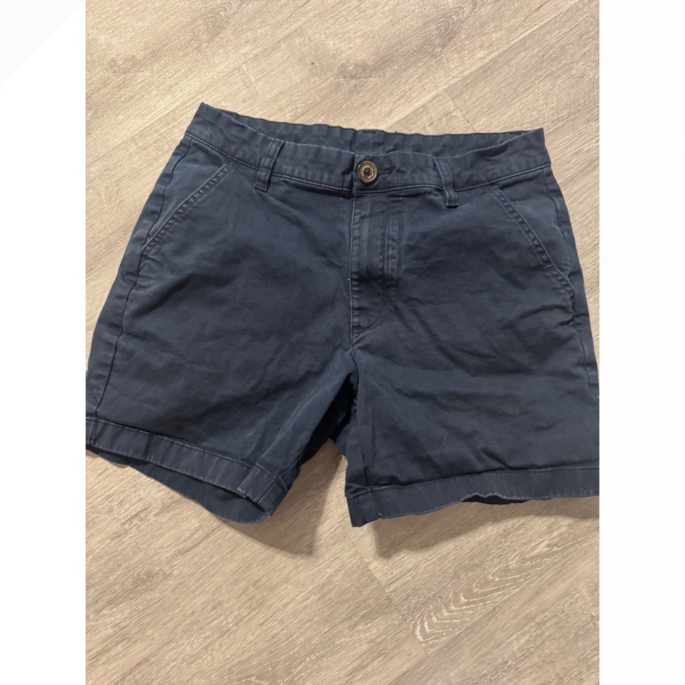 Chubbies Originals Mens Navy Blue Stretch Twill Chino Shorts 5.5 Inch Inseam 30